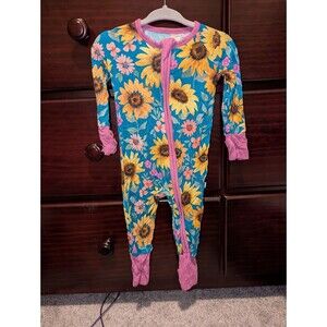 Little Sleepies Sunflower Fields Bamboo Zippy 3-6